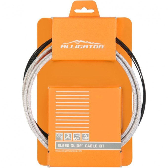 Комплект LY-BPTFE Alligator тросов тормоза с оболочкой и наконечниками 340011