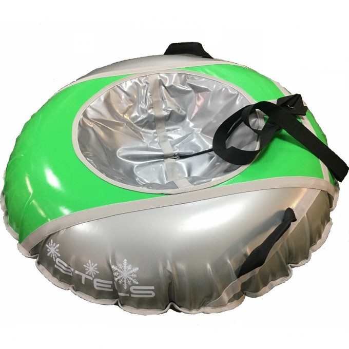 Санки надувные (тюбинг) STELS 125 см, тент без камеры СН040.125, серый/салатовый+серый 2007000054376