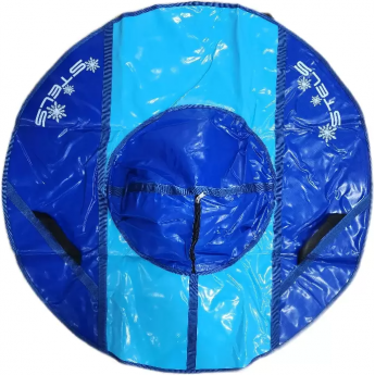 Санки надувные (тюбинг) STELS 125 см, усиленные тент без камеры СН050.125, синий/синий+бирюзовый