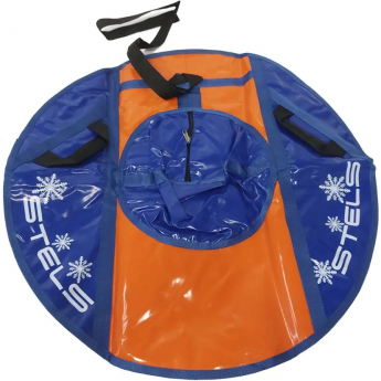 Санки надувные (тюбинг) STELS 80 см тент без камеры СН040, оранжевый/синий-оранжевый