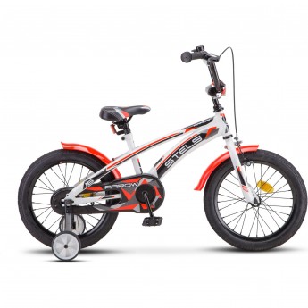 Велосипед STELS 16" Arrow V020 (LU085302) белый/красный, с рамой 8,5" Велосипед STELS 16" Arrow V020 (LU085302) белый/красный, с рамой 8,5"