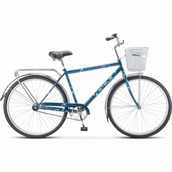 Велосипед STELS Navigator 28" 300 Gent Z010/Z011 (с корзиной) (LU085341) морская волна, 2023 Велосипед STELS Navigator 28" 300 Gent Z010/Z011 (с корзиной) (LU085341) морская волна, 2023