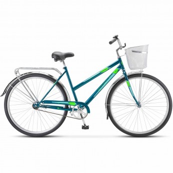 Велосипед STELS Navigator 28" 305 C Z010 (с корзиной) (LU101060) морская волна, 2023 Велосипед STELS Navigator 28" 305 C Z010 (с корзиной) (LU101060) морская волна, 2023