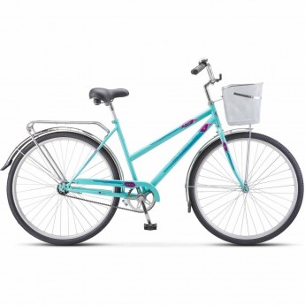 Велосипед STELS Navigator 28" 305 C Z010 (с корзиной) (LU101060) мятный, 2023 Велосипед STELS Navigator 28" 305 C Z010 (с корзиной) (LU101060) мятный, 2023