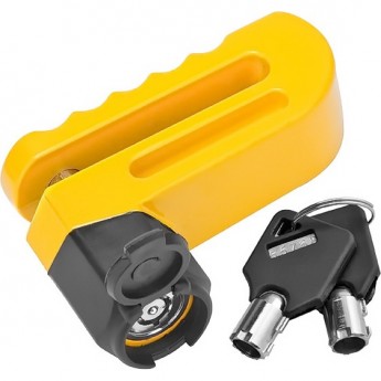 Замок 83217 на дисковый тормоз жёлтый Замок 83217 на дисковый тормоз жёлтый